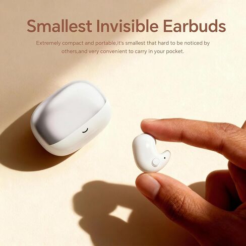 Sleep Ear Buds Mini Flat Invisible Earbuds Sleeping Headphones for Side Sleepers, Comfortable Low Profile Small Tiny Discreet Micro Hidden Earbuds Wireless Bluetooth for Work, Small Ear Canals in Saudi Arabia