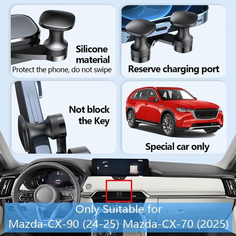 حامل هاتف السيارة جبل لمازدا CX90 2024 2025 2026 CX70 اكسسوارات السيارات الديكور الداخلي خلية المحمول الهاتف الذكي قوس in Kuwait