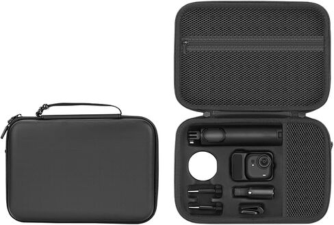 حقيبة حمل لجهاز Insta360 Go Ultra، حقيبة سفر واقية للتخزين بطبقة مزدوجة لملحقات الكاميرا Insta360 Go Ultra بمقبض صغير 2.0/عصا سيلفي، مضادة لرذاذ الماء، مضادة للصدمات، حافظة مقاومة للماء in Kuwait