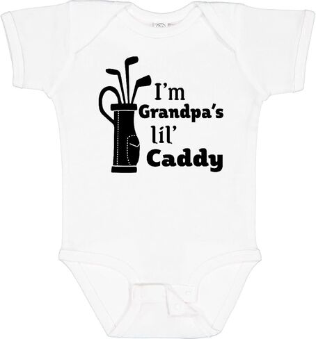 Inktastic I'm Grandpa's Lil' Caddy - بدلة جولف للأطفال الرضع in Kuwait
