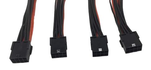 4 قطع UL 1007 Wire 18AWG PCI-E 8pin إلى Dual 8-pin Y-Splitter Extension Cable للتعدين GPU in Kuwait