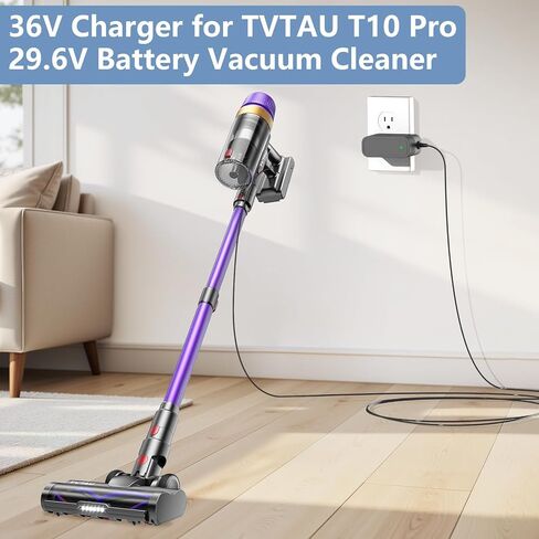36V Charger for 29.6V Battery Cordless Vacuum Cleaner Replacement for TVTAU T10 Pro and Whall EV-691 EV-691H 29.6V Lithium Ion Battery Cordless Stick Vacuum Cleaner Charger Adapter in Saudi Arabia