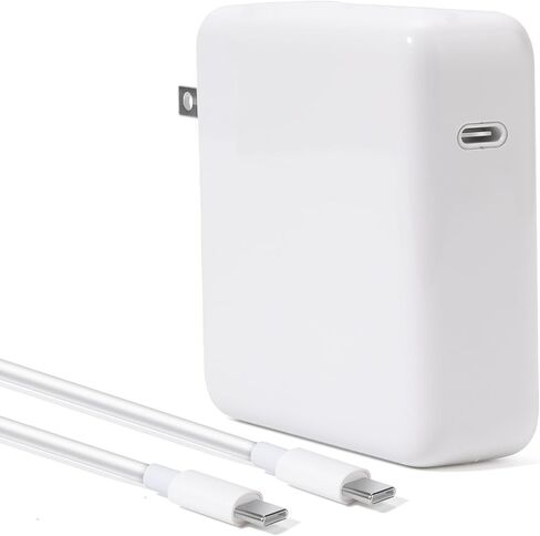 شاحن USB C سريع الشحن بقدرة 87 واط، بديل لمحول طاقة الكمبيوتر المحمول مقاس 13/14/15 بوصة لجهاز Mac Pro بعد عام 2016، لجهاز Mac Book Air بعد عام 2018، مزود سلك طاقة USB C إلى C in Kuwait