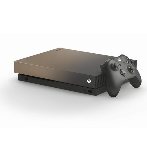 Xbox One X 1TB Gold Rush Special Edition console Battlefield V Bundle (Renewed) in Saudi Arabia