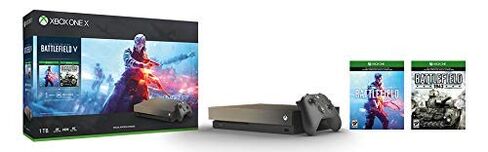 Xbox One X 1TB Gold Rush Special Edition console Battlefield V Bundle (Renewed) in Saudi Arabia