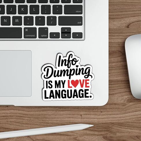 (3 قطع) ملصق معلومات Dumping is My Love Language ملصقات مضحكة انطوائية هدايا ساخرة مرحة مقاومة للماء من الفينيل ملصقات Nerdy Geeky Gifts للكمبيوتر المحمول بحجم 3 بوصات in Kuwait