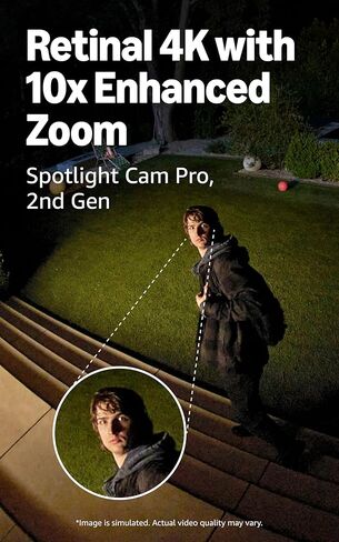 Ring Spotlight Cam Pro, Plug-In (Newest Model), White with Indoor Cam Plus (Newest Model), White in Saudi Arabia