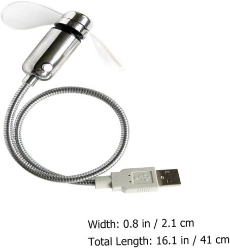 مروحة ساعة USB صغيرة LED محمولة قابلة لإعادة الشحن مع شاشة مضيئة لتبريد المكتب المنزلي in Kuwait