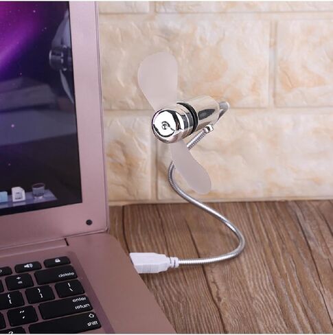 Energy Saving Adjustable USB Cooling Fan with Switch for Laptop Notebook Computers Portable Quiet Cooling Fan for Home Office Desk in Kuwait