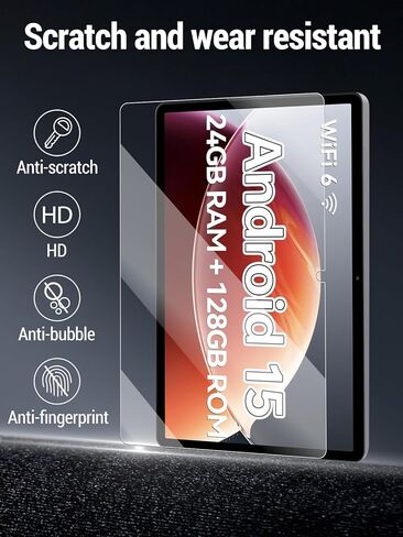 واقي شاشة لجهاز Frameflow P10_A (10.1 بوصة)، زجاج مقسى 9H، مقاوم للسقوط، مقاوم للخدش، خالي من الفقاعات، عبوتان. in Kuwait