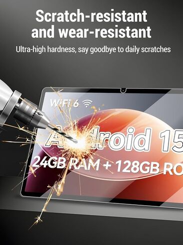 واقي شاشة لجهاز Frameflow P10_A (10.1 بوصة)، زجاج مقسى 9H، مقاوم للسقوط، مقاوم للخدش، خالي من الفقاعات، عبوتان. in Kuwait