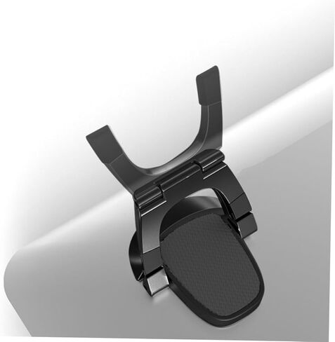 TEHAUX Aluminum Alloy Mini Laptop Stand 2pcs, Portable Vertical Laptop Holder Risers for Desk, Black Foldable Notebook Cooling Base Suitable for Office and Home Use in Saudi Arabia