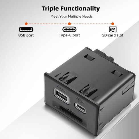 استبدال منفذ USB لوحدة التحكم 13525431 متوافق مع Chevy Silverado 1500 2019/Blazer 2019، ترقية محول USB 3 منافذ لـ GMC Sierra 1500 2019/ Acadia 2020، استبدل 13529869 in Kuwait
