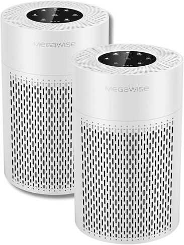 MEGAWISE 2022 Updated Version Smart Air Purifier for Home Large Room up to 936ft², H13 True HEPA Filter with Smart Air Quality Sensor, Sleep Mode, Quiet for Pollen, Pets Hair, Odors, Smoke, Dust in Saudi Arabia