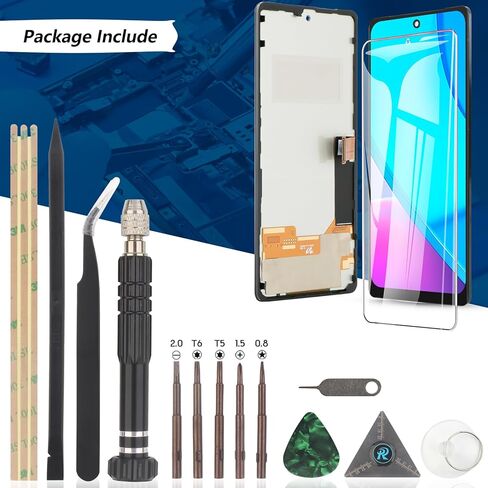 YWLRONG لشاشة Google Pixel 7 البديلة لشاشة Pixel 7 GVU6C GQML3 GO3Z5 شاشة LCD تعمل باللمس استبدال مجموعة محول الأرقام مع الأدوات in Kuwait