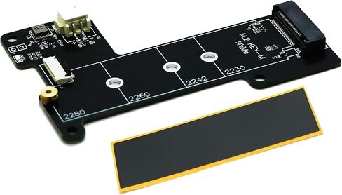 Sintech M.2 NVMe to PCIe 16pin FPC Adapter Card with Heatsink for Raspberry Pi 5 (Support 2230,2242,2280 SSD) in Saudi Arabia