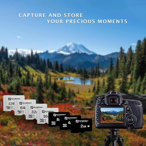 Synergy Digital Camera Memory Card, Works with Canon Ivy CLIQ Digital Camera, 128GB Micro SD Secure Digital Memory Card in Kuwait