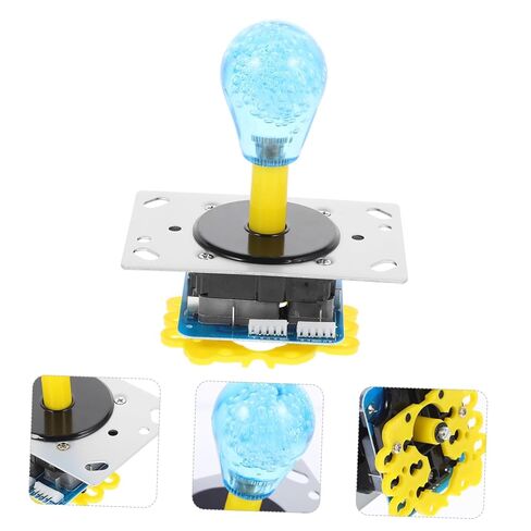 Homoyoyo Game Stick Joystick Handle Durable Micro-motion Replacement for Arcade Simulators Easy Installation Compatible with Various Game Consoles Random Ball Top Style in Saudi Arabia