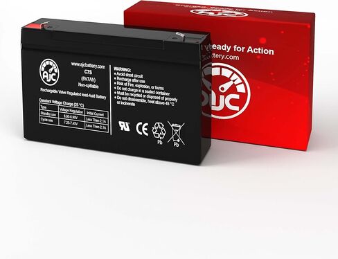 بطارية AJC متوافقة مع بطارية APC SmartUPS SC 450VA Rack Tower SC450RM1U 6V 7Ah UPS in Kuwait