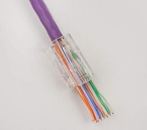 Cat6A RJ45 Feed Through Modular Plug -100 pcs in Saudi Arabia
