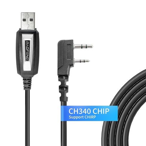 ملحقات راديو كابل برمجة BAOFENG | ملحقات راديو هام لـ UV-5R، BF-888S، BF-F8HP | يشتمل على قرص مضغوط ودليل للسائق | متوافق مع تشيرب، ويندوز، ماك in Saudi Arabia