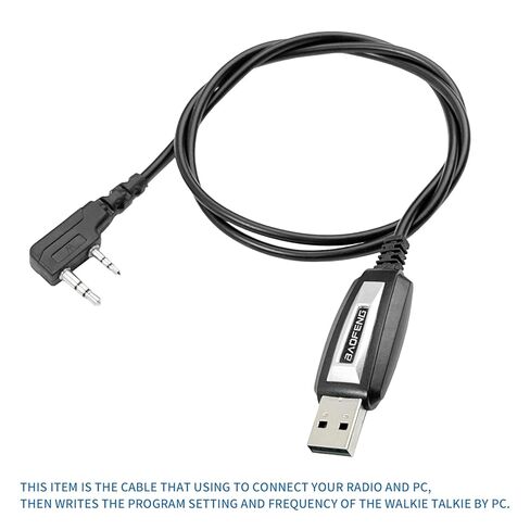 ملحقات راديو كابل برمجة BAOFENG | ملحقات راديو هام لـ UV-5R، BF-888S، BF-F8HP | يشتمل على قرص مضغوط ودليل للسائق | متوافق مع تشيرب، ويندوز، ماك in Saudi Arabia