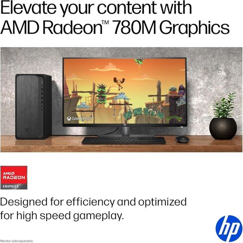 الكمبيوتر المكتبي HP OmniDesk M02 Business Next Gen AI PC، معالج AMD Ryzen 7-8700G (8 نواة، حتى 5.1 جيجا هرتز)، ذاكرة الوصول العشوائي DDR5 سعة 32 جيجابايت، SSD 1 تيرابايت، USB-C، Wi-Fi 6، دعم شاشة HDMI + DP المزدوجة، Windows 11 in Kuwait