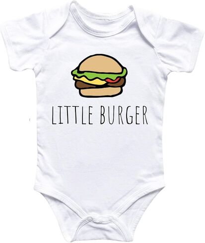 Burger Hamburger - Baby Boy Girl Clothes Infant Bodysuit Funny Cute Newborn 2 in Saudi Arabia