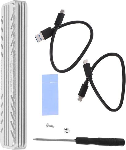 NUOBESTY SSD Enclosure Aluminum Alloy USB-c Adapter External SSD Case for Pcie Nvme Drives High-Speed USB Compact Storage in Saudi Arabia