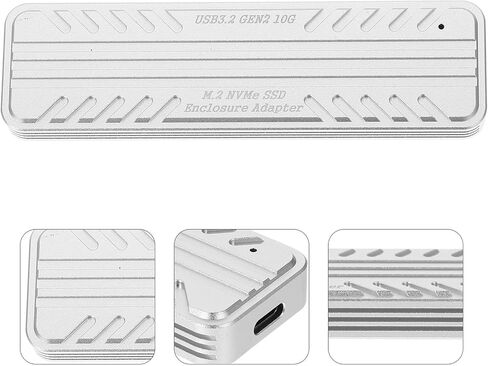 NUOBESTY SSD Enclosure Aluminum Alloy USB-c Adapter External SSD Case for Pcie Nvme Drives High-Speed USB Compact Storage in Saudi Arabia
