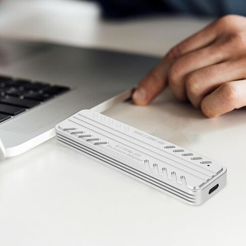 NUOBESTY SSD Enclosure Aluminum Alloy USB-c Adapter External SSD Case for Pcie Nvme Drives High-Speed USB Compact Storage in Saudi Arabia