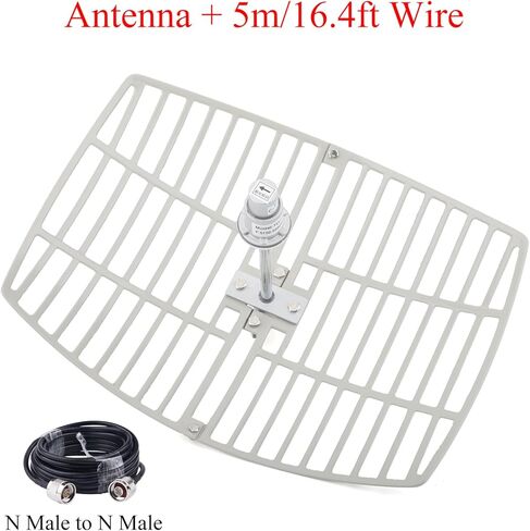 24dBi 5.8G LTE Parabolic Grid Antenna 5725-5850MHz Outdoor External Antenna N-Type Female with 5M Cable in Saudi Arabia