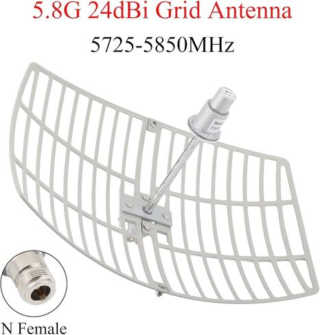 24dBi 5.8G LTE Parabolic Grid Antenna 5725-5850MHz Outdoor External Antenna N-Type Female with 5M Cable in Saudi Arabia
