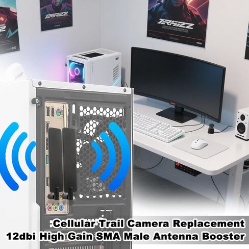 Cellular Trail Camera Replacement Upgraded High Gain 12dbi RP-SMA Male Antenna 4pcs in Saudi Arabia