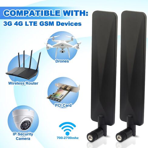 Cellular Trail Camera Replacement Upgraded High Gain 12dbi RP-SMA Male Antenna 4pcs in Saudi Arabia