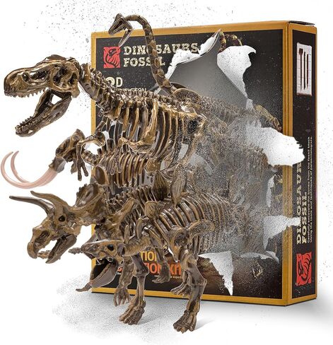 VIBIRIT Dig Up Dinosaurs Skeleton Set,Dinosaur Digging Fossil Kit Model Toys,Excavation Kits for kids5-12year,Educational Realistic Toys for Kids,Boys,Girls in Saudi Arabia