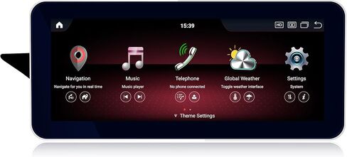 راديو لنظام Mercedes Benz NTG 4.5، فئة GLK 2013-2015، ستيريو سيارة 10.25 بوصة مع بلوتوث GPS Carplay، وحدة رأس أندرويد تعمل باللمس 64 جيجا in Kuwait