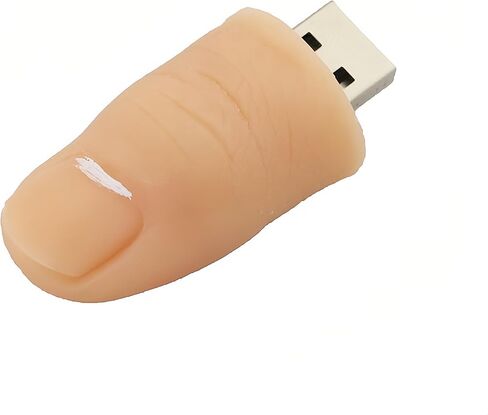 64GB Finger Shaped USB Flash Drive Data Storage Cartoon Pendrive Novelty Cute Memory Stick in Saudi Arabia