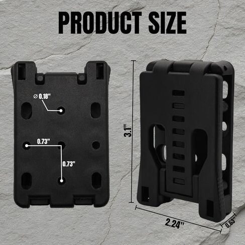Outdoor Tactical Sheath & Belt Clip - with Mounting Accessories, Adjustable Universal EDC Clip for Magazine Pouches, Sheaths & Tools, Ideal for Camping & DIY in Saudi Arabia
