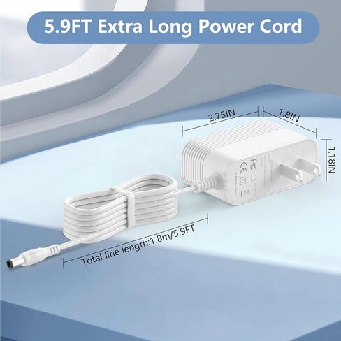 24V Power Adapter Compatible with Hatch Restore 3 and Restore 2 Sunrise Alarm Clock, Sound Machine, Smart Light Power Cord in Saudi Arabia
