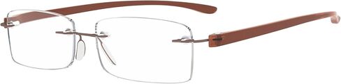 Eyekepper Small Lenes نظارات قراءة بدون إطار للنساء - نظارات قارئ بدون إطار للرجال للقراءة بأذرع شفافة +0.75 in Kuwait