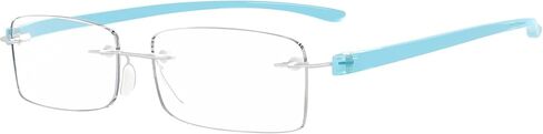 Eyekepper Small Lenes نظارات قراءة بدون إطار للنساء - نظارات قارئ بدون إطار للرجال للقراءة بأذرع شفافة +0.75 in Kuwait