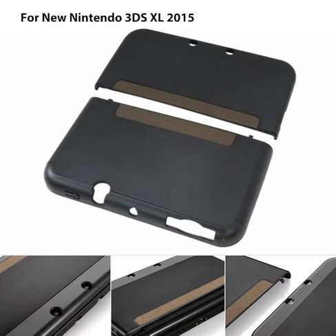 Black Trendy Shockproof Protector Case Cover Hard Shell Skin for New Nintendo 3DS LL XL 2015 - Anti-Scratch, Anti-Slip, Dustproof in Saudi Arabia