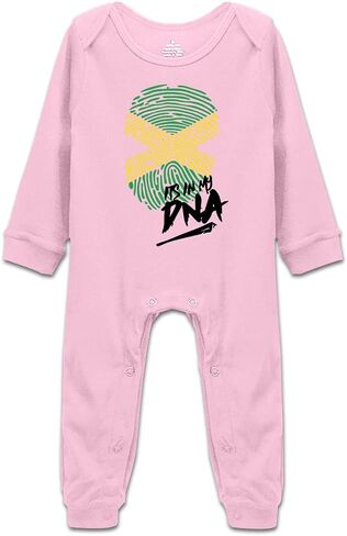 DOQOSESHY It's in My DNA Jamaican Baby Climbing Short Sleeve Bodysuits Long Sleeve Romper in Saudi Arabia