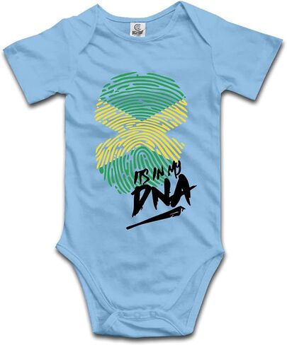 DOQOSESHY It's in My DNA Jamaican Baby Climbing Short Sleeve Bodysuits Long Sleeve Romper in Saudi Arabia