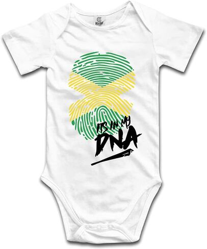 DOQOSESHY It's in My DNA Jamaican Baby Climbing Short Sleeve Bodysuits Long Sleeve Romper in Saudi Arabia
