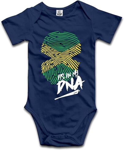 DOQOSESHY It's in My DNA Jamaican Baby Climbing Short Sleeve Bodysuits Long Sleeve Romper in Saudi Arabia