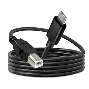 10FT USB B to USB Type C Printer Cable Type B to Type C Printer PC Cord for MacBook Pro, Air, MIDI Cable for Yamaha Casio Digital Piano, MIDI Keyboard, Printer Scanner Cord for HP Canon Brother Epson in Saudi Arabia