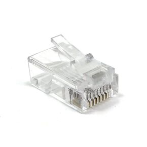 Cat 5e 24AWG RJ 45 قابس معياري شفاف - عبوة من 100 قطعة in Kuwait
