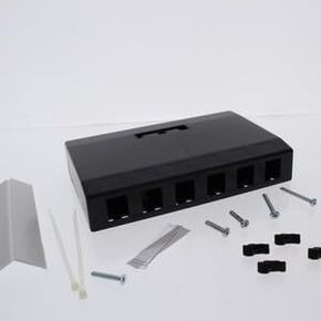 #US أسود 6 منافذ بيانات صوتية للوسائط كيستون الإسكان Suace Mount Box ISB6BK in Kuwait